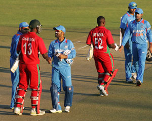 Zimbabwe got 287 by 10 wickets in 48.5 overs.