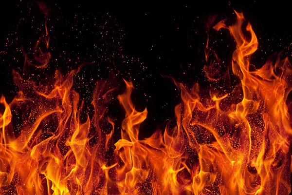 Fire in library in Natore