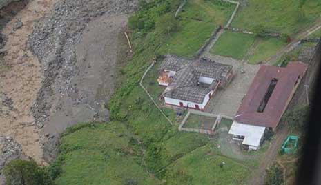 Landslide in Colombia : died 61