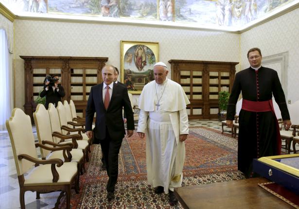  Mr Putin ought to be  'sincere, great effort' for peace.....Pope 