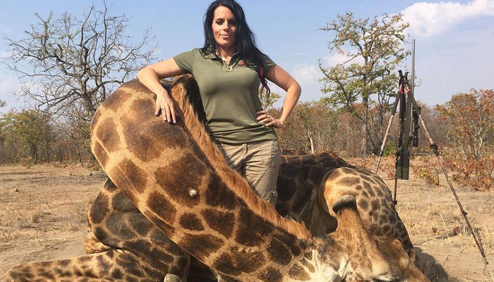Idaho woman  killed a giraffe 