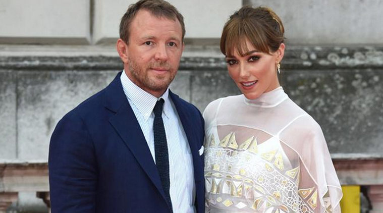 Guy Ritchie and his new wife Jacqui Ainsley walked their first red carpet