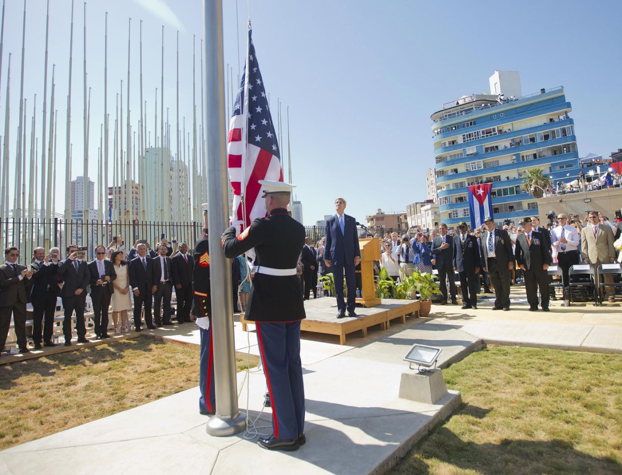 54 years later reopened embassy in Cuba