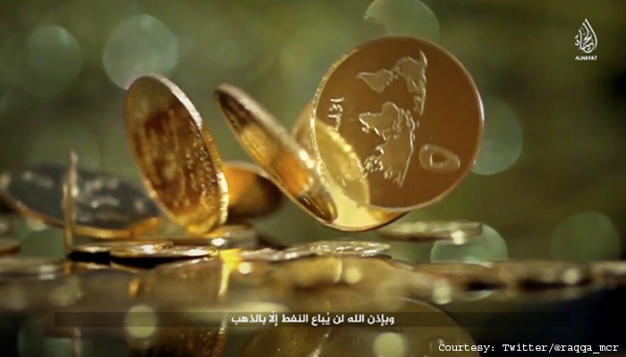 ISIS  minting gold coins