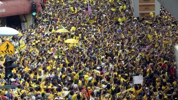 Malaysia  protests against PM Najib Razak