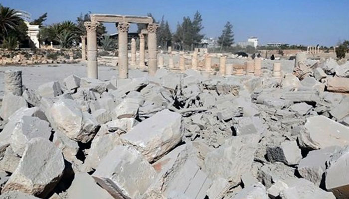 ISIS partially destroys ancient Roman temple in Syria's Palmyra