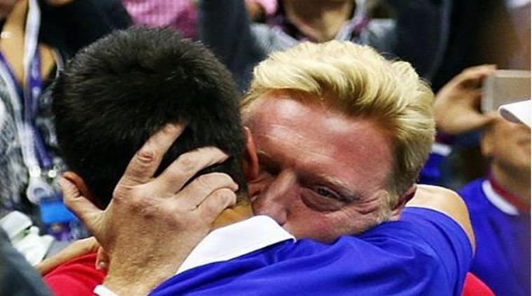 Novak Djokovic thanks coach Boris Becker