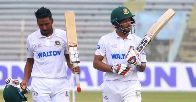 Bangladesh ended the first day of the unbeaten century