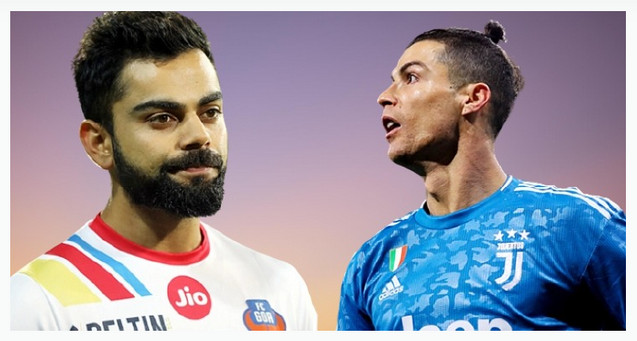 রোনালদোকে নিয়ে চিন্তিত ভারতের অধিনায়ক কোহলিও