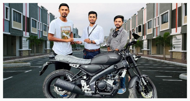 স্বপ্নের বাইক হাতে পেয়ে দারুন খুশি মুস্তাফিজ