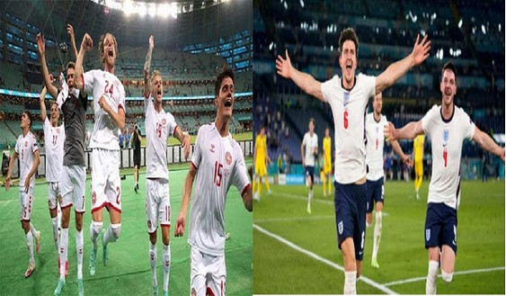 আজ ইউরো কাপে ফাইনালে উঠার লড়াইয়ে মাঠে নামছে ডেনমার্ক ও ইংল্যান্ড, দেখেনিন সময়