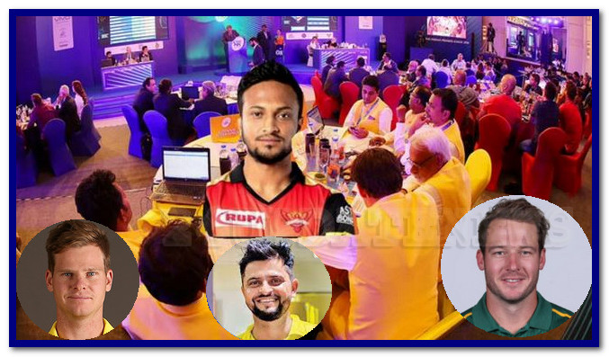 আইপিএল মেগা নিলাম: রায়না-মিলারদের দলে সাকিব
