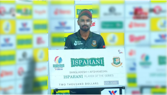 সিরিজ সেরার পুরস্কার যাকে উৎসর্গ করলেন লিটন দাস