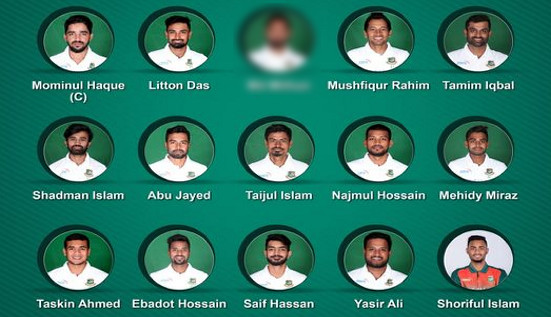 চমক দিয়ে দক্ষিণ আফ্রিকা সফরের জন্য বাংলাদেশের টেস্ট স্কোয়াড ঘোষণা
