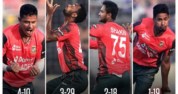 ক্রিকেট ইতিহাসকে উল্টে পাল্টে দিয়ে ইতিহাসের পাতায় বাংলাদেশের নাম