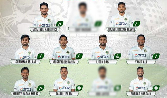 চমক দিয়ে প্রথম টেস্ট ম্যাচের জন্য দক্ষিণ আফ্রিকার বিপক্ষে শক্তিশালী একাদশ ঘোষণা করলো বাংলাদেশ