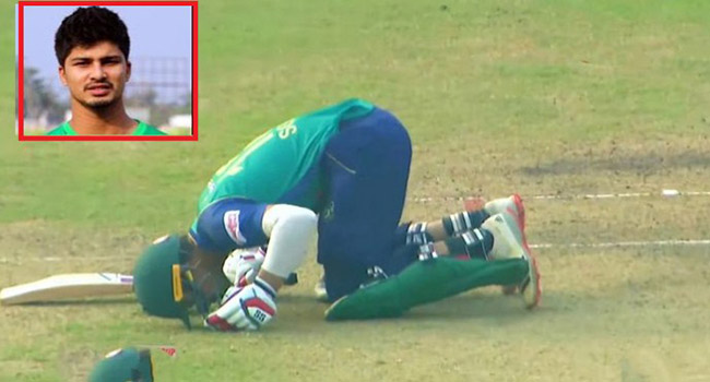নিশ্চিত হারা ম্যাচ সেঞ্চুরি হাঁকিয়ে একাই জিতিয়ে সিজদাহ দিয়ে আল্লাহর নিকট শুকরিয়া জানালেন সোহান