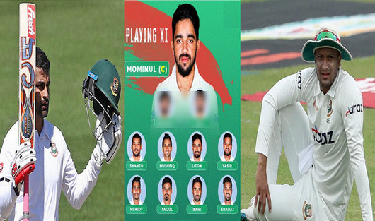 শ্রীলঙ্কার বিপক্ষে বড় চমক দিয়ে ১ম টেস্টের জন্য শক্তিশালী একাদশ ঘোষণা করলো বাংলাদেশ