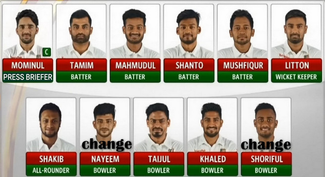 দুই পরিবর্তন নিয়ে আগামীকালের ম্যাচের জন্য শ্রীলঙ্কার বিপক্ষে শক্তিশালী একাদশ ঘোষণা করলো বাংলাদেশ