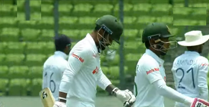 লিটন ও মুশফিকের ব্যাটে ভর করে বিরতিতে গেল বাংলাদেশ, দেখেনিন সংক্ষিপ্ত স্কোর