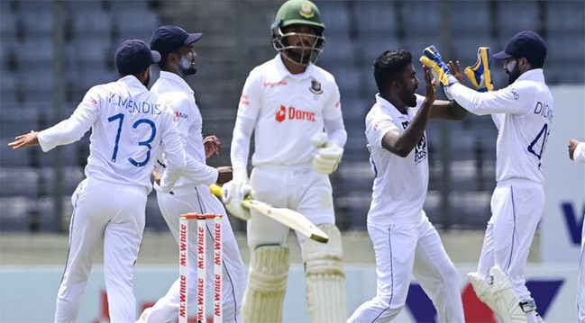 হারের শঙ্কা নিয়ে শেষ হলো বাংলাদেশ বনাম শ্রীলঙ্কার মধ্যকার টেস্ট ম্যাচের ৪র্থ দিনের খেলা