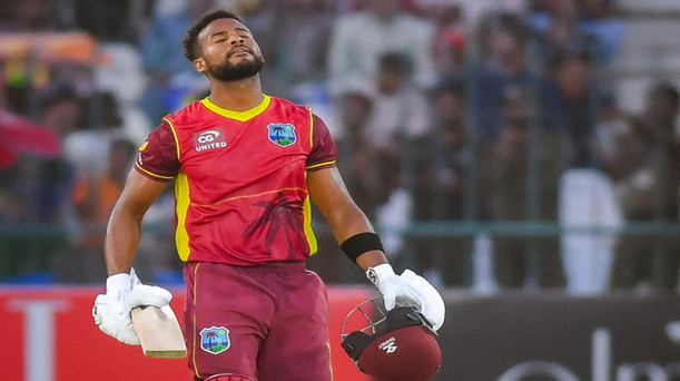৬,৬,৬,৬,৪,৬ হোপের সেঞ্চুরিতে পাকিস্তানকে বিশাল রানের টার্গেট দিল উইন্ডিজ