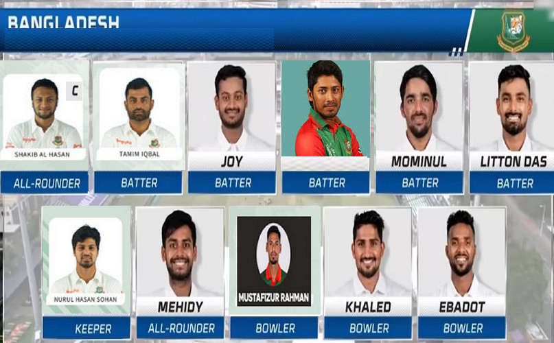 দুই জনকে বাদ দিয়ে ওয়েস্ট ইন্ডিজের বিপক্ষে ২য় টেস্টের জন্য শক্তিশালী একাদশ ঘোষণা করলো বাংলাদেশ