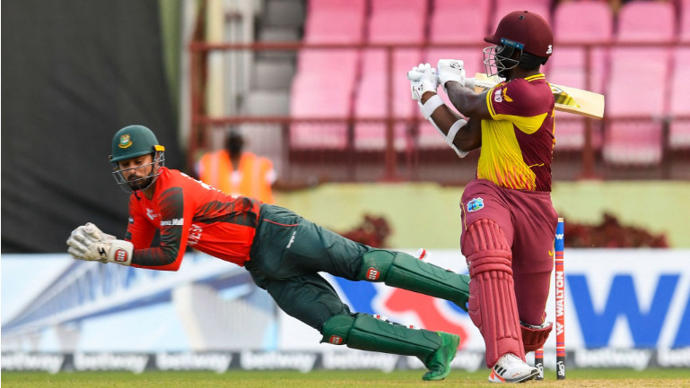 হাড্ডাহাড্ডি লড়াইয়ে শেষ হলো বাংলাদেশ বনাম ওয়েস্ট ইন্ডিজের মধ্যকার ম্যাচ