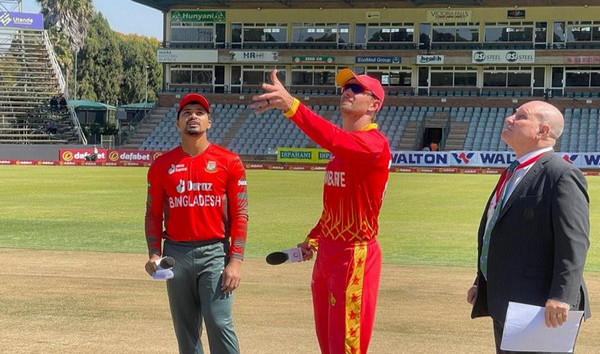 শেষ হলো বাংলাদেশ বনাম জিম্বাবুয়ের মধ্যকার প্রথম টি-২০ ম্যাচের টস, দেখেনিন ফলাফল