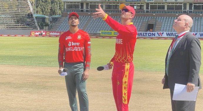 শেষ হলো বাংলাদেশ বনাম জিম্বাবুয়ের মধ্যকার ম্যাচের টস, জেনেনিন ফলাফল