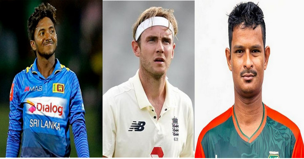 স্টুয়ার্ট ব্রড, আকিলা ধনঞ্জয়ার পাশে নাম লেখালেন নাসুম
