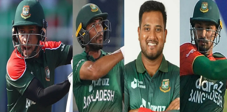 মুশফিকুর রহিমের জায়গায় ৪ ক্রিকেটারের লড়াই