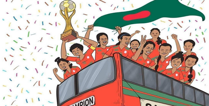 কৃষ্ণা রানির অপেক্ষা ছাদখোলা বাসে শিরোপা উদযাপনের