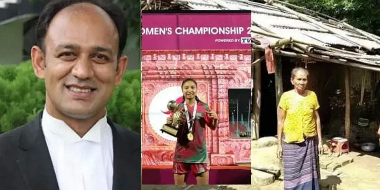 গোলরক্ষক রুপনা চাকমাকে বিশাল বড় সুখবর দিলেন ব্যারিস্টার সুমন