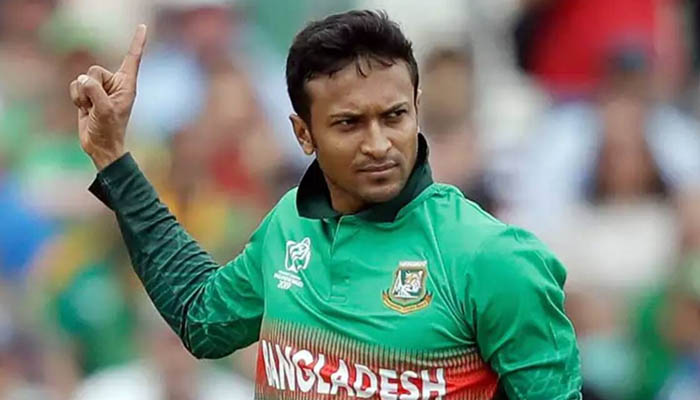 দুই নম্বরে সাকিব আল হাসান