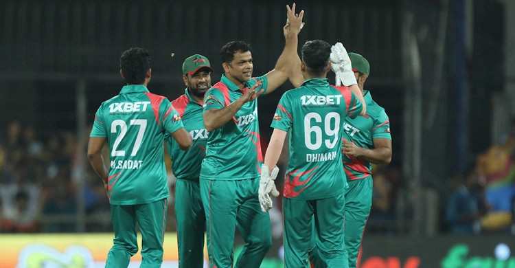 অবশেষে পয়েন্টের খাতা খুললো বাংলাদেশ লিজেন্ডস