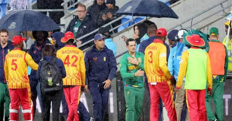চালাকি করে দক্ষিণ আফ্রিকাকে জয় বঞ্চিত করলো জিম্বাবুয়ে