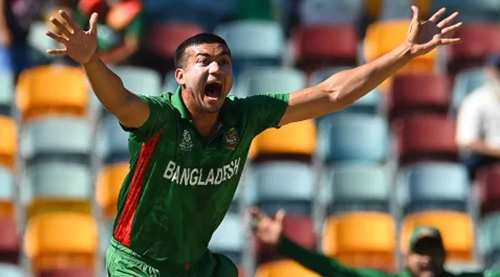 বাঘা বাঘা বোলারদের পেছনে ফেলে বিশ্বকাপের মূল পর্বে সেরা বোলার তাসকিন আহমেদ