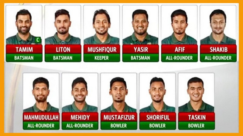 ভারতের বিপক্ষে বাংলাদেশের সম্ভাব্য সেরা একাদশ ঘোষণা