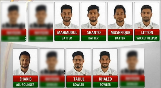 ভারতের বিপক্ষে পরিবর্তন করে দ্বিতীয় টেস্ট ম্যাচের জন্য চূড়ান্ত স্কোয়াড ঘোষণা করলো বিসিবি