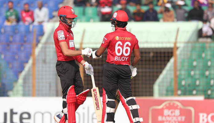 চট্রগ্রামকে বিশাল রানের টার্গেট দিল বরিশাল
