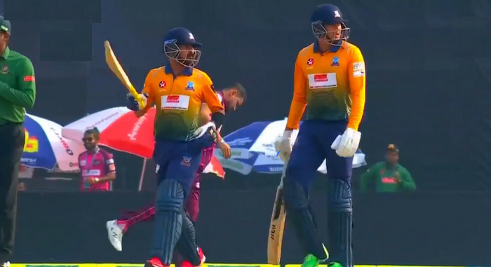 নাসিরের ব্যাটিংয়ে ভর করে সিলেটকে মাঝাড়ি রানের টার্গেট দিল ঢাকা