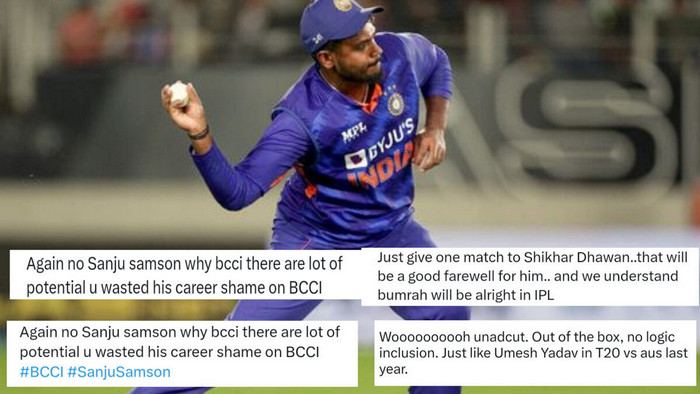 ওয়ানডে দলে সঞ্জু স্যামসনকে না রাখাই টুইটারে সমালোচনার ঝড়