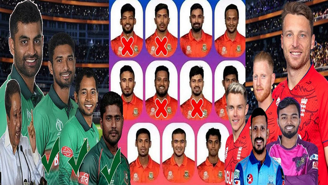 ইংল্যান্ডের বিপক্ষে ৩য় ওয়ানডে ম্যাচের জন্য নতুন করে দল ঘোষণা করলো বিসিবি
