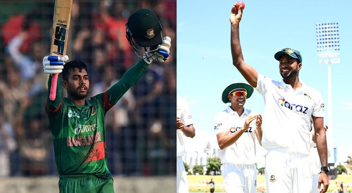 ওয়ানডে ও টেস্টে বর্ষসেরা ক্রিকেটার হলেন বাংলাদেশের দুই ক্রিকেটার