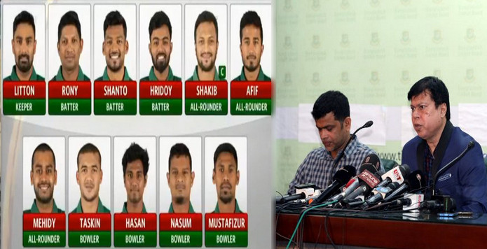 দুই নতুন মুখ নিয়ে আয়ারল্যান্ডের বিপক্ষে টি-টোয়েন্টি সিরিজের দল ঘোষণা করলো বিসিবি