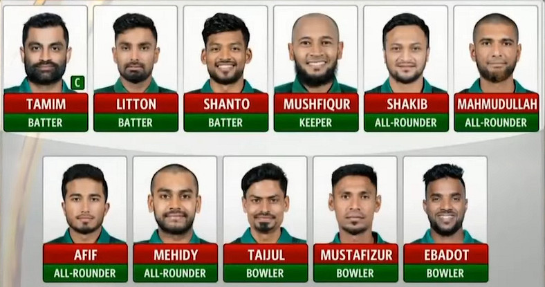 সিরিজ নিশ্চিতের লক্ষ্যে এক পরিবর্তন নিয়ে আয়ারল্যান্ডের বিপক্ষে শক্তিশালী একাদশ ঘোষণা করলো বাংলাদেশ
