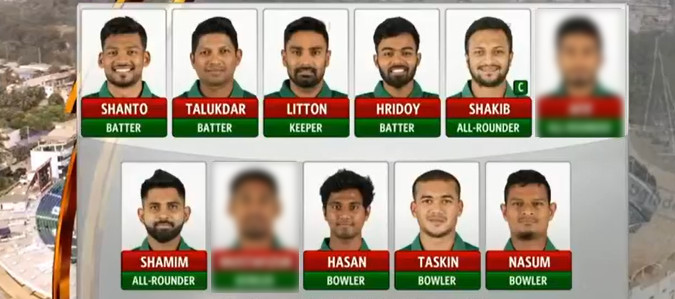 ৩য় টি-২০ ম্যাচে বাংলাদেশ একাদশে দুই পরিবর্তন