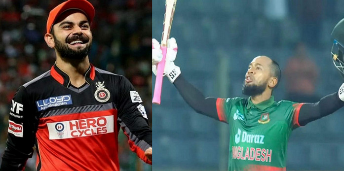 মুশফিকের রেকর্ডে ভাগ বসালেন ভারতের তারকা ব্যাটার কোহলি