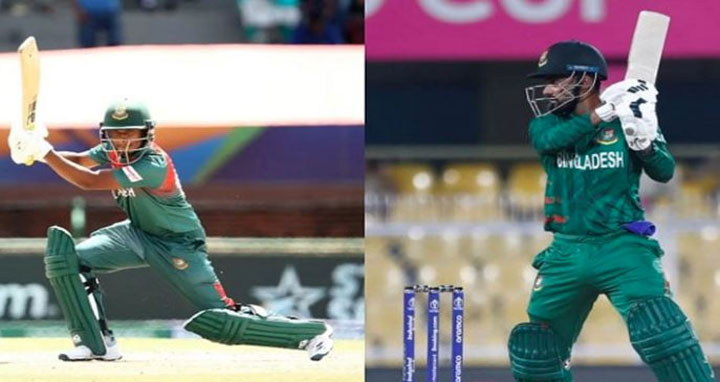 ২ উইকেট পতনের পর হাল ধরেছে তানজিম-মিরাজ
